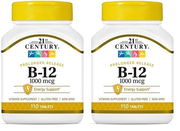 Vitamina B12 21st Century 1000 mcg tabletas liberación prolongada