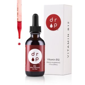 Botella gotas líquidas vitamina B12 D R P 2500 mcg vegana