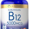 Vitamina B12 Carlyle 5000mcg 250 tabletas disolución rápida