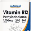 Version 1.0.0 Botella de Vitamina B12 1000mcg Metilcobalamina Nutricost
