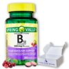 Vitamina B12 sublingual sabor cereza 500 mcg Spring Valley
