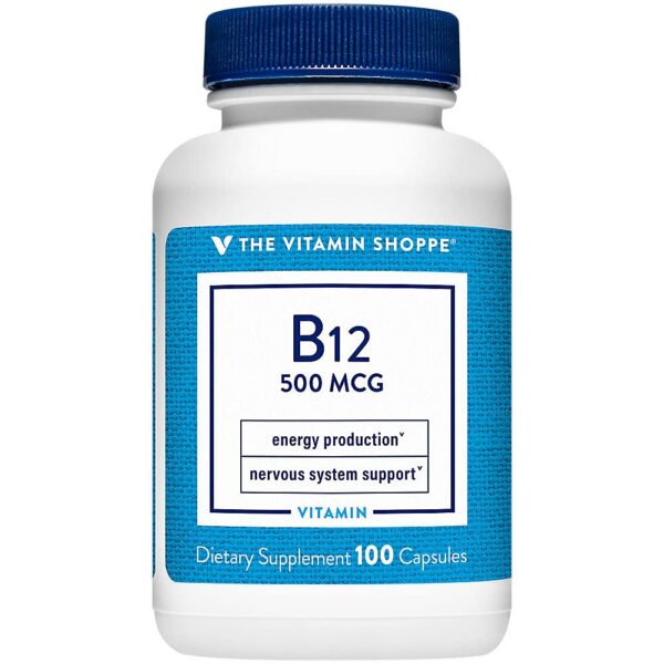 Vitamina B12 The Vitamin Shoppe 500mcg frasco principal