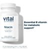 Vitamina b3 niacina cápsulas liberación lenta Vital Nutrients