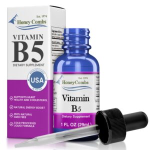 Version 1.0.0 Vitamina B5 líquida Amish Trusted botella frontal