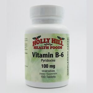 Vitamina B6 Holly Hill Health Foods botella 100 tabletas