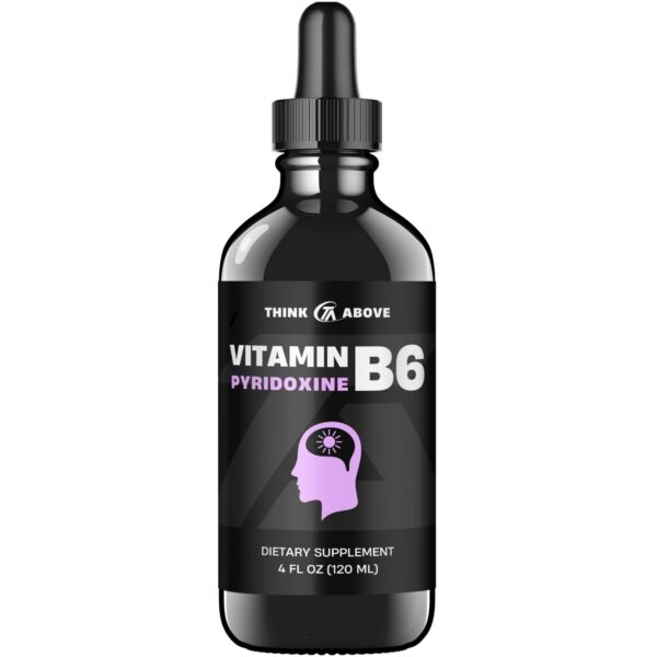 Vitamina B6 líquida Think Above frasco de vidrio 120 ml