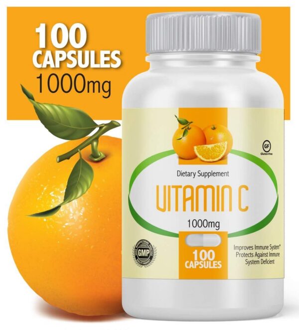 Frascos de Vitamina C 1000 mg