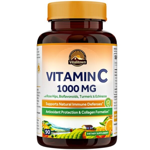 Vitamina C 1000mg Vitalitown vegano 90 tabletas