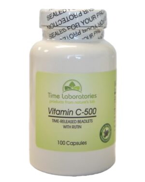 Vitamina C 500 mg liberación prolongada con rutin Time Laboratories