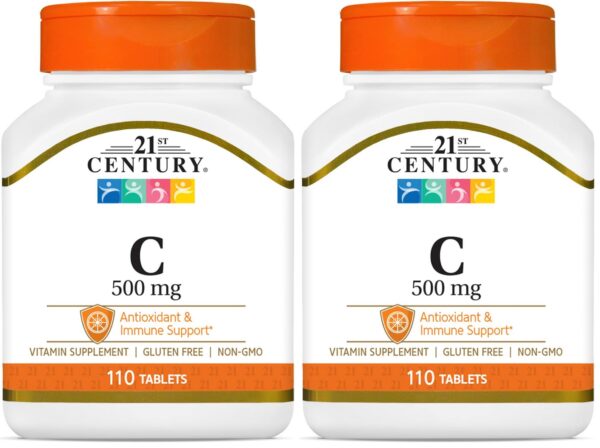 Frente del envase de vitamina C 500 mg