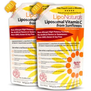 Botellas de Vitamina C Liposomal Líquida Lipo Naturals pack de 2