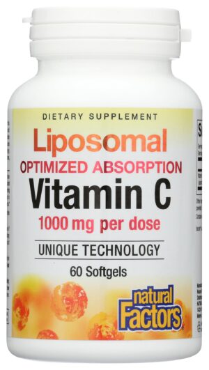 Vitamina C liposomal Natural Factors 60 cápsulas blandas