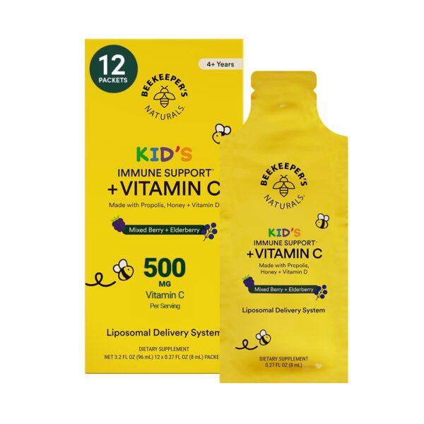 Version 1.0.0 Vitamina C liposomal para niños Beekeeper's Naturals 12 sobres