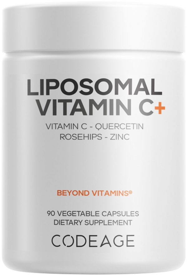 Version 1.0.0 Frasco de Vitamina C Liposomal Codeage con cápsulas
