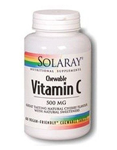 Vitamina C masticable SOLARAY caja 60 tabletas