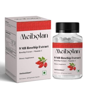 Frasco de vitamina C con Rose HIPS 475 mg