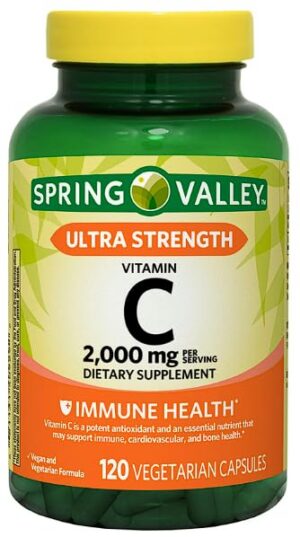 Cápsulas de vitamina C Ultra Fuerza 2000 mg
