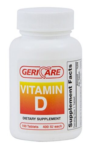Vitamina D 400 UI tabletas suplemento McKesson frasco 100 unidades