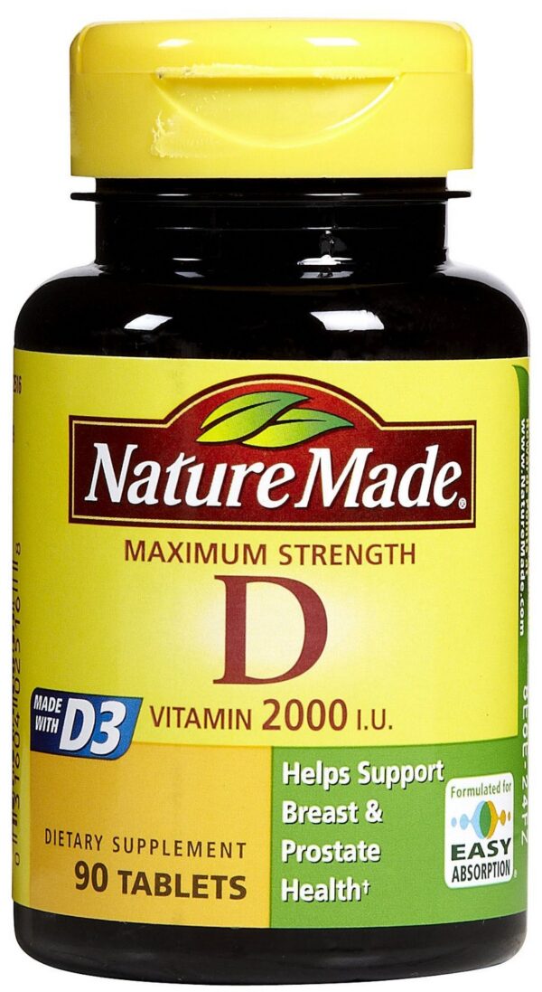 Tabletas de vitamina D Nature Made