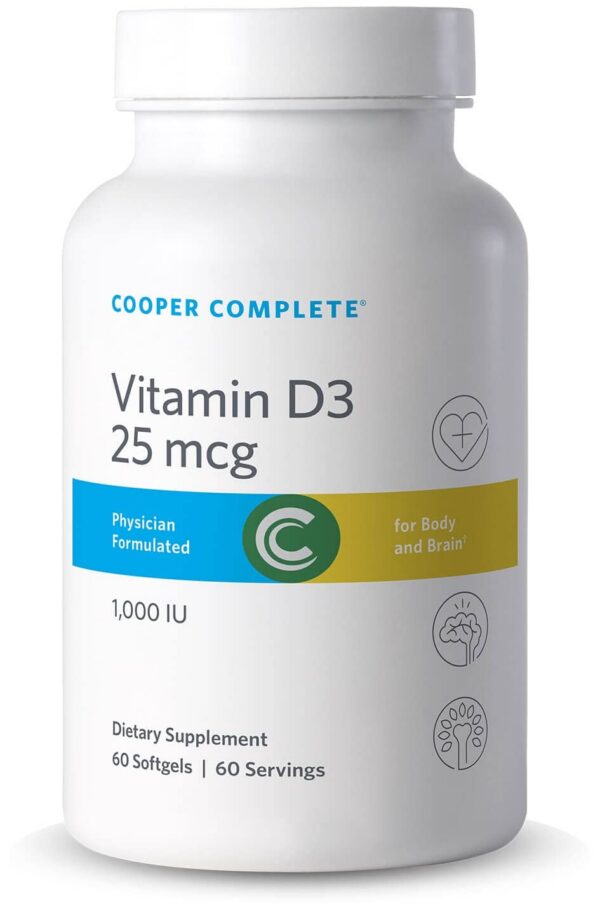 Vitamina d3 1000 iu cooper complete cápsulas blandas frasco