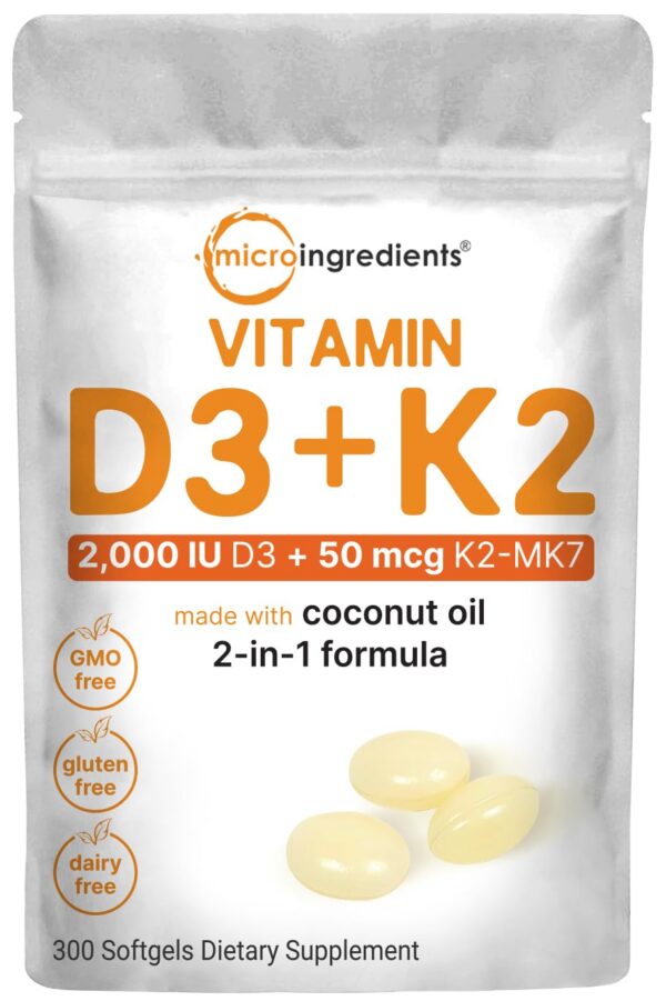 Version 1.0.0 Vitamina D3 2000 iu y K2 cápsulas blandas Micro Ingredients
