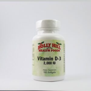 Vitamina d3 2000 ui holly hill capsula blanda paquete 100
