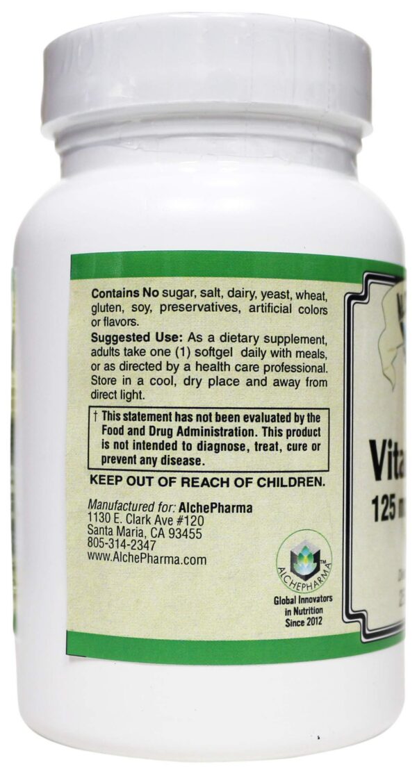 Vitamina d-3 5000 ui 100 cápsulas blandas suplemento