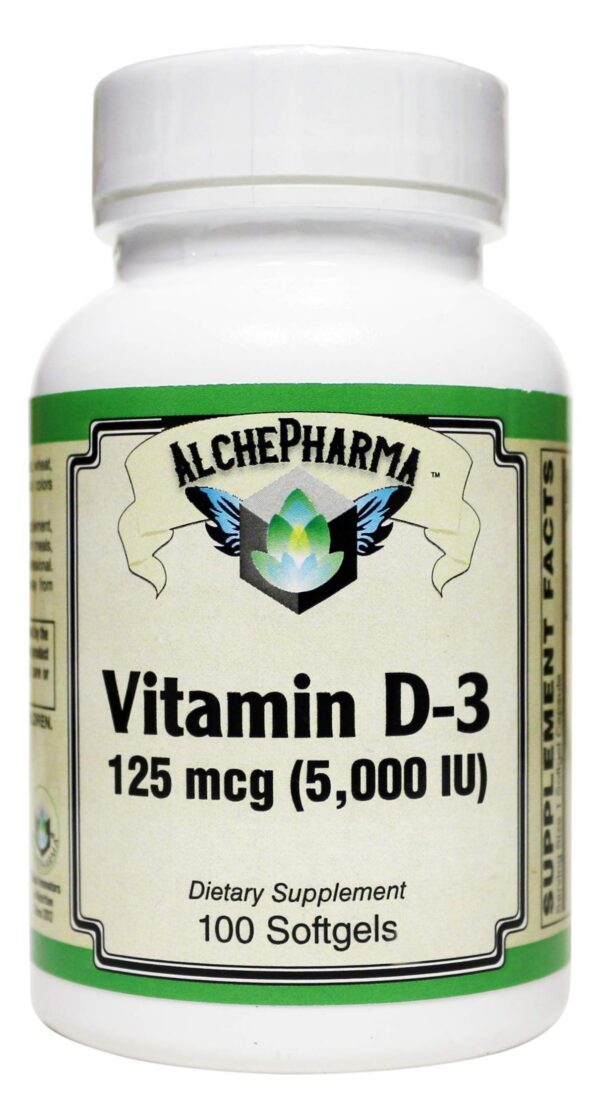 Vitamina d-3 5000 ui cápsulas blandas botella