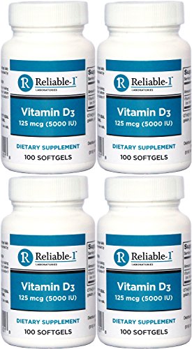 Botella vitamina d3 5000 ui reliable-1 labs aceite oliva