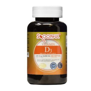 Version 1.0.0 botella de cápsulas blandas de vitamina d3 spoonful 5000 iu
