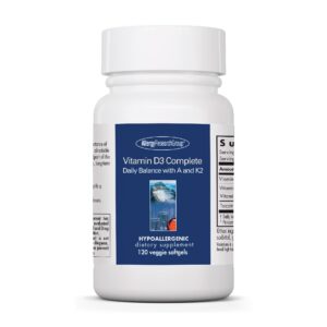 Vitamina D3 Completa Allergy Research Group botella 120 cápsulas