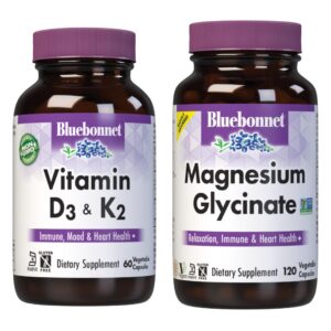 Cápsulas vegetales BlueBonnet con D3 y K2