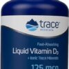 Frasco de Vitamina D3 líquida Trace Minerals sabor cereza tropical