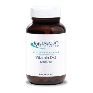 Vitamina D3 Metabolic Maintenance botella frontal 60 cápsulas