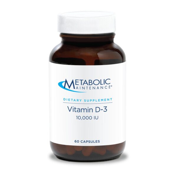 Vitamina D3 Metabolic Maintenance botella frontal 60 cápsulas