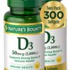 Frasco Nature's Bounty Vitamina D3 – Frontal