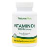 Frasco Vitamina D3 Natures Plus 180 softgels