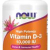Cápsulas blandas de vitamina D-3 NOW Foods 10,000 UI