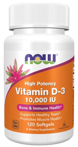 Version 1.0.0 Cápsulas blandas de vitamina D-3 NOW Foods 10,000 UI
