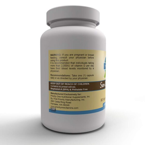 Version 1.0.0 Vitamina D3 Priority One para huesos y sistema inmune