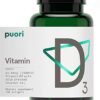Suplemento Vitamina D3 Puori con aceite de coco orgánico 120 cápsulas
