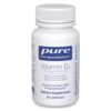 Version 1.0.0 Vitamina D3 Pure Encapsulations 30 cápsulas - frasco frontal
