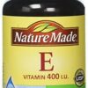 Vitamina E 400 IU Nature Made cápsulas blandas líquidas paquete