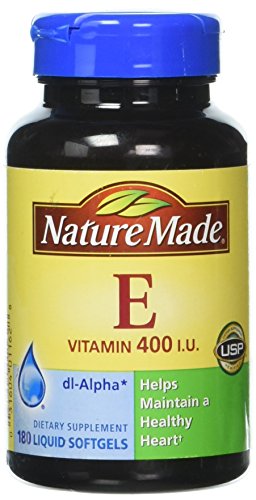 Vitamina E 400 IU Nature Made cápsulas blandas líquidas paquete