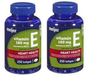 Frente del envase Meijer Vitamina E 400 UI