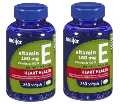 Frente del envase Meijer Vitamina E 400 UI