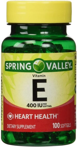 Vitamina E 400 UI Spring Valley soluble en agua