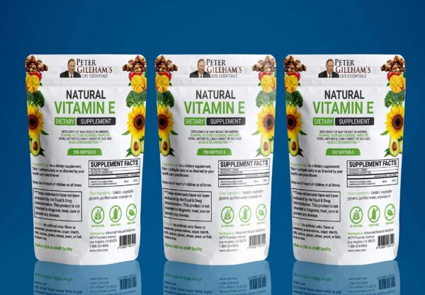 Vitamina E 400IU para piel y cabello Antioxidante sin gluten