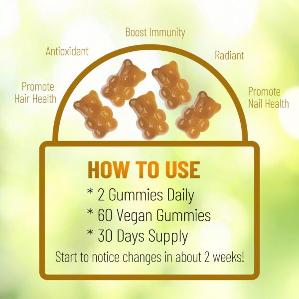 Gomitas de Vitamina E detalle de superficie