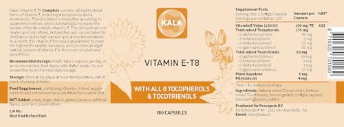 Vitamina E Kala para cabello, cicatrices y piel saludable